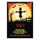 El fiesta de Halloween del claro de luna del espan Invitacion Personalizada