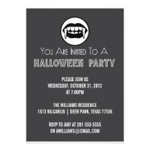 El fiesta de Halloween del vampiro invita Comunicados Personalizados