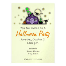 El fiesta de Halloween invita - a Brew verde de la Invitaciones Personales