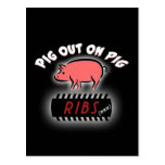 El fiesta de las costillas del Bbq invita a la pos