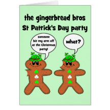 el fiesta del día del pan de jengibre del St Patri Tarjetas