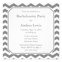 El fiesta gris de Bachelorette invita/invitación