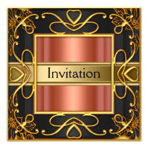 El fiesta negro cualquiera de la invitación del or