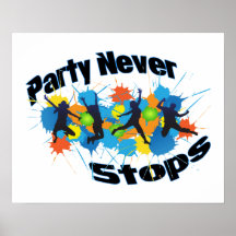 El fiesta nunca para poster
