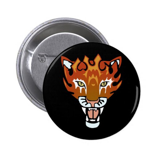 El flamear Jaguar Pin