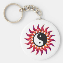 El flamear Yin Yang Sun Llavero