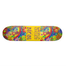El flower power más fresco de la mamá el | del mun tabla de patinar