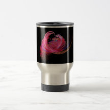 El fractal - corazón - Lets sea amigos Taza De Café