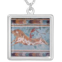El fresco del Toreador, palacio de Knossos, Creta Joyeria Personalizada