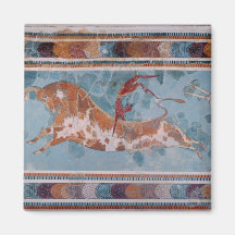El fresco del Toreador, palacio de Knossos, Creta Iman