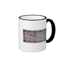 El fresco del Toreador, palacio de Knossos, Creta Tazas