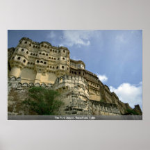 El fuerte, Jaipur, Rajasthán, la India Poster
