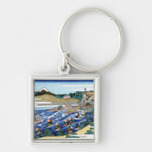 El Fuji de Kanaya en el Tokaido Hokusai Llavero Personalizado