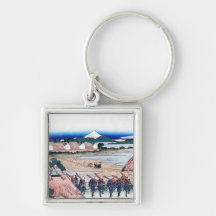 El Fuji visto de cuarto gay en Senju Hokusai Llaveros Personalizados