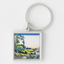 El Fuji visto del paso Hokusai de Mishima Llavero Personalizado