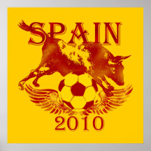 El futbol 2010 de España Toro Bull Espana aviva el