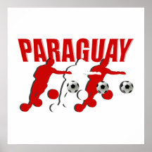 El fútbol de los jugadores de fútbol de Paraguay e Impresiones