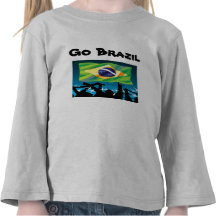 El fútbol del Brasil t-camisetas-Va el Brasil