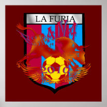 El futbol del furia del La aviva los regalos del e Posters