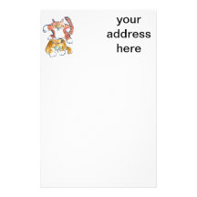 … El gatito del tabby pone en marcha no otra vez u Papelería Personalizada
