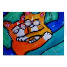 El gato abraza te amo gatitos felicitación