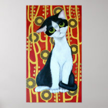 El gato de Klimt Poster