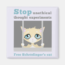El gato de Schrodinger libre Imán De Frigorifico