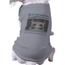 El gato de Schrodinger libre Ropa De Mascota