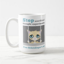 El gato de Schrodinger libre Taza De Café