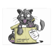 El gato de Schrodinger - nuevo Postal