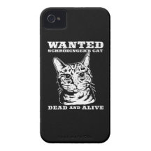 El gato de Schrodinger quiso a muertos o vivo iPhone 4 Carcasas