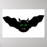 El gato del vampiro hizo frente al poster de Hallo