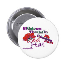 El gato en Red Hat - botón Pin