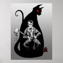 El gato negro del Poe Poster