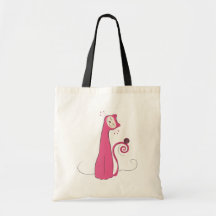 El gato - rosa bolsa