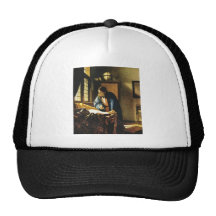 El geógrafo de Juan Vermeer (circa 1669) Gorros