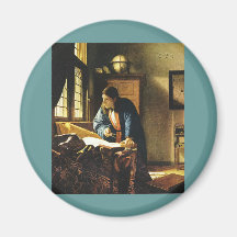 El geógrafo de Juan Vermeer (circa 1669) Iman Para Frigorífico