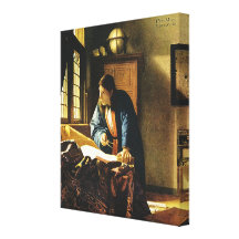 El geógrafo de Juan Vermeer (circa 1669) Impresiones En Lona
