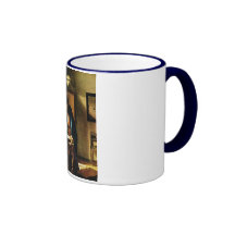 El geógrafo de Juan Vermeer (circa 1669) Tazas De Café