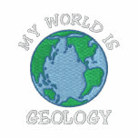 El geólogo "mi mundo es geología" bordada sudadera bordada