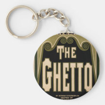 El ghetto, por el teatro retro de "Jacob Litt" Llaveros Personalizados