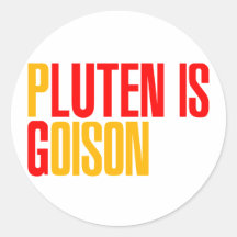 El gluten es veneno pegatina