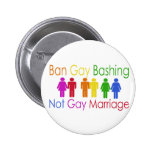 El golpear del gay de la prohibición pin