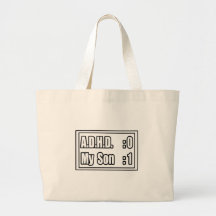 El golpeo A.D.H.D. (marcador) de mi hijo Bolsa Lienzo