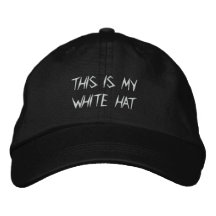 El gorra blanco de Tony Gorra De Beisbol Bordada