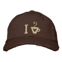 El gorra bordado del amante del café gorra de beisbol