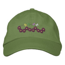 El gorra de las mujeres bordadas florales de la ma gorras de beisbol bordadas