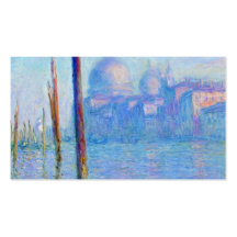 El gran canal, Venecia - Claude Monet Tarjetas De Negocios