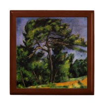 El gran pino de Paul Cezanne cajas de regalo