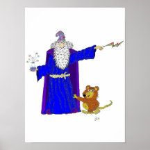 El grandes abucheo de Tickety del mago y rata viej Posters